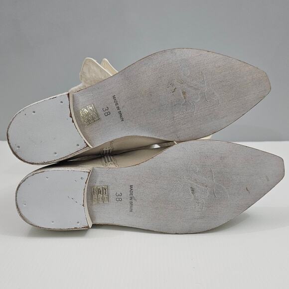 NEW Free People Bren Knee High Boot Womens EU 38 Cream Embroidered Boho Slouchy - Picture 13 of 15